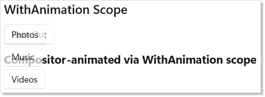 WithAnimation scope