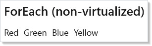 ForEach colored tags
