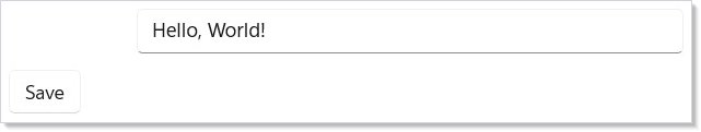 Editor with save command