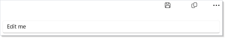 Command bar with primary and secondary commands