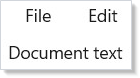 Menu bar with File and Edit menus