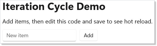 Iteration demo