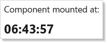 Mount effect with loaded timestamp