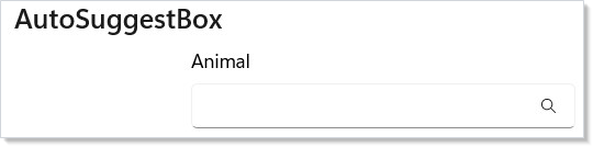 AutoSuggestBox with filtered suggestions