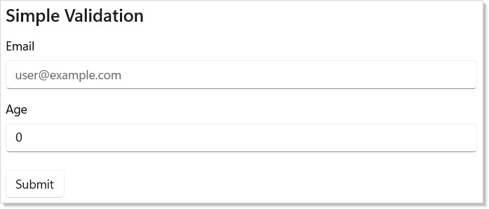 Validation demo