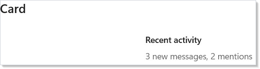 Card chrome around a summary block