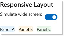 Responsive layout