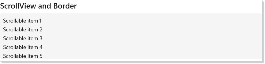 ScrollView and Border