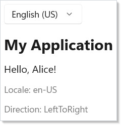 Locale switcher with LocaleProvider