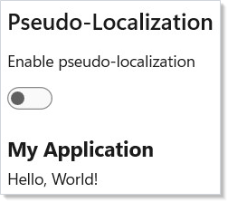 Pseudo-localization