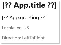 Localized messages