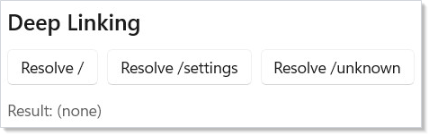 Deep linking