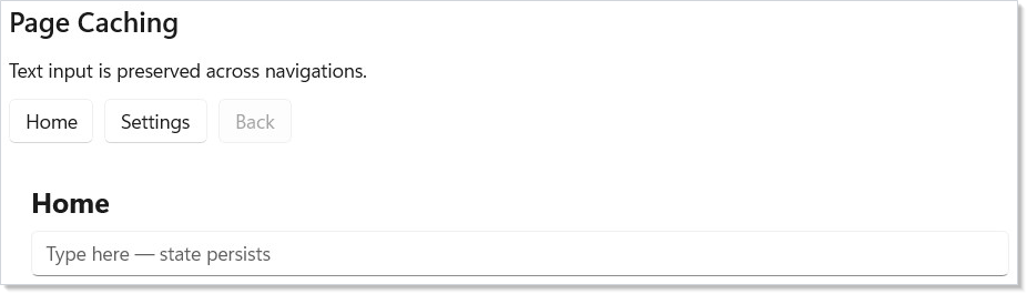 Page caching