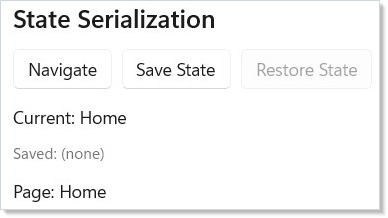 State serialization