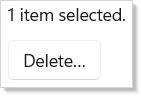 Delete confirmation modal
