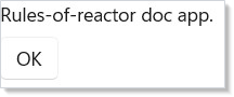 Trivial app — rules-of-reactor doc-app shell