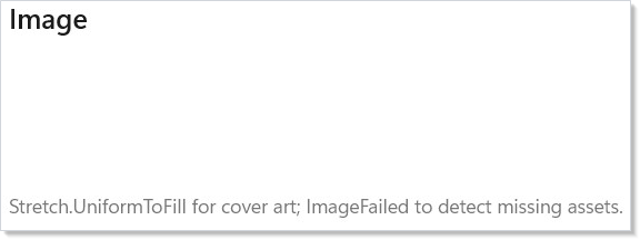 Image control rendering a packaged 96x96 asset