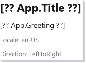 Localized messages