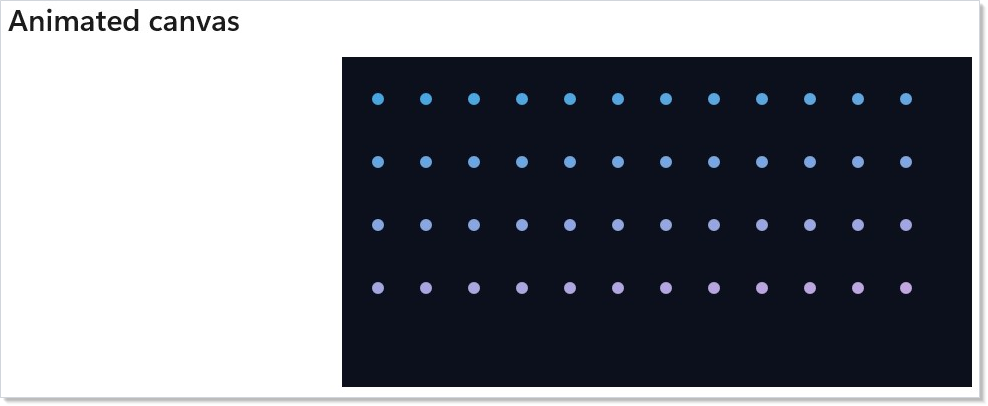 Animated Win2D canvas