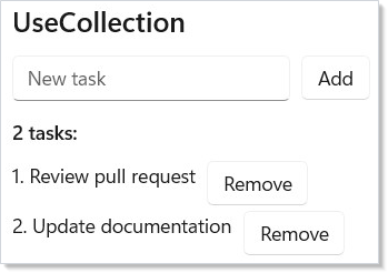 Observable collection
