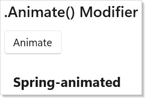 Animate modifier
