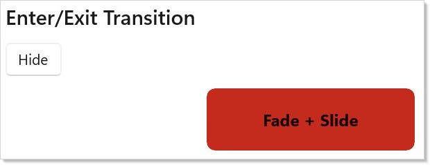 Enter/exit transition