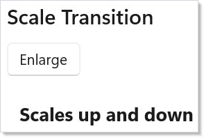 Scale transition