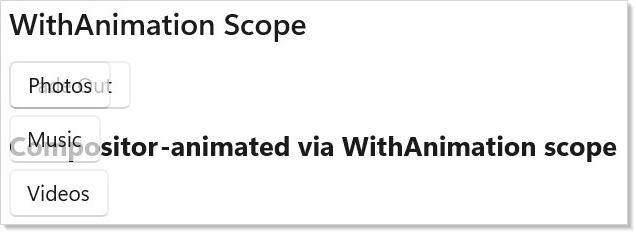 WithAnimation scope