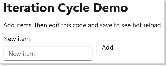 Iteration demo