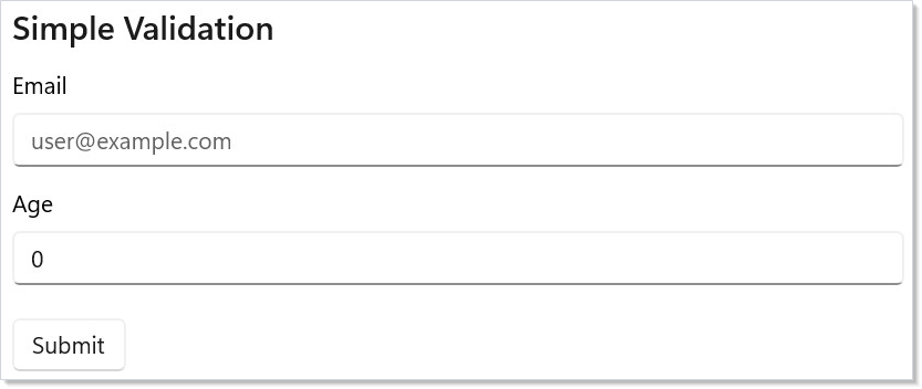 Validation demo