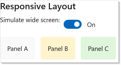 Responsive layout