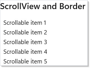 ScrollView and Border