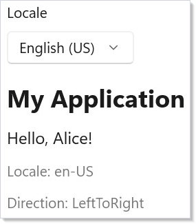 Locale switcher with LocaleProvider
