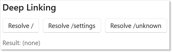 Deep linking