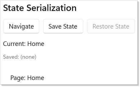 State serialization