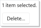 Delete confirmation modal