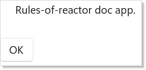 Trivial app — rules-of-reactor doc-app shell