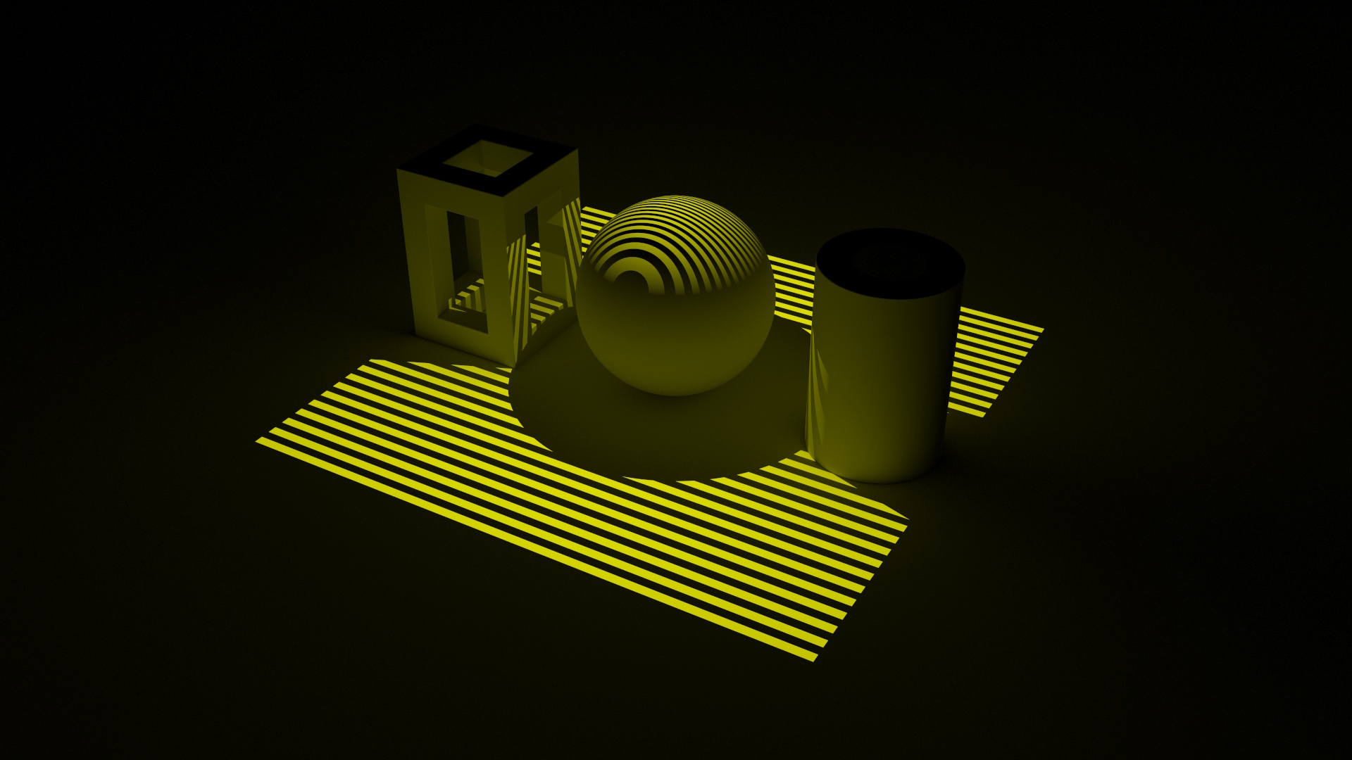 Projector light with checkerboard pattern