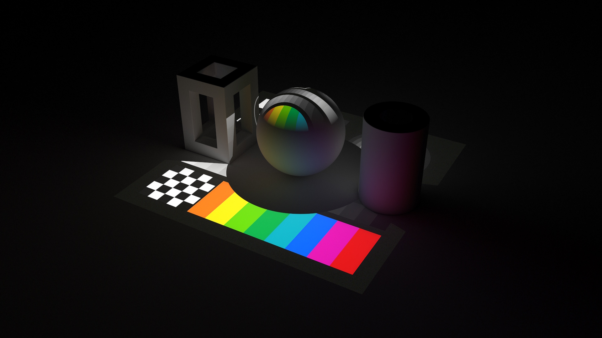 Projector light with image texture