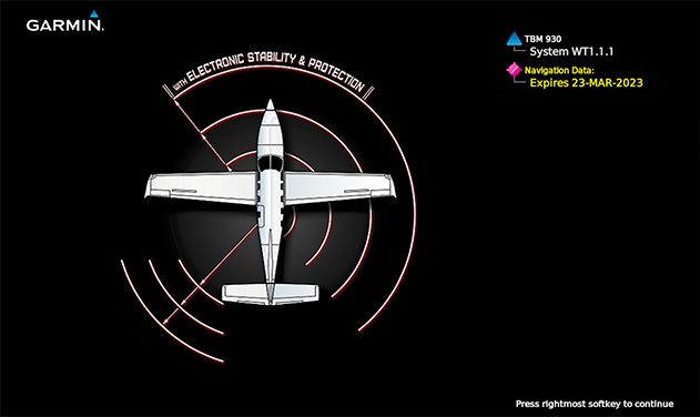 MFD Startup Screen