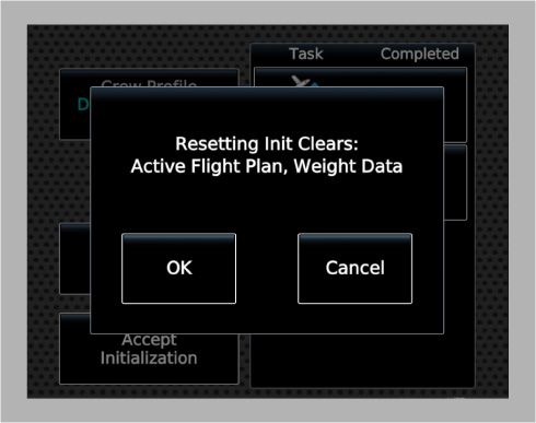 GTC Initialization Page Reset Dialog