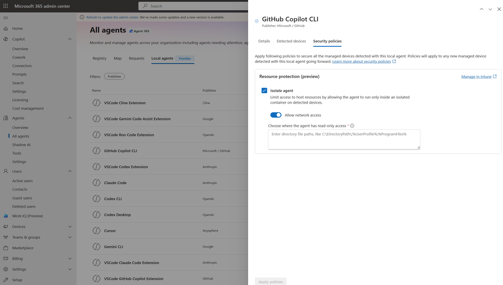 Microsoft Execution Containers 격리 실행 개념도