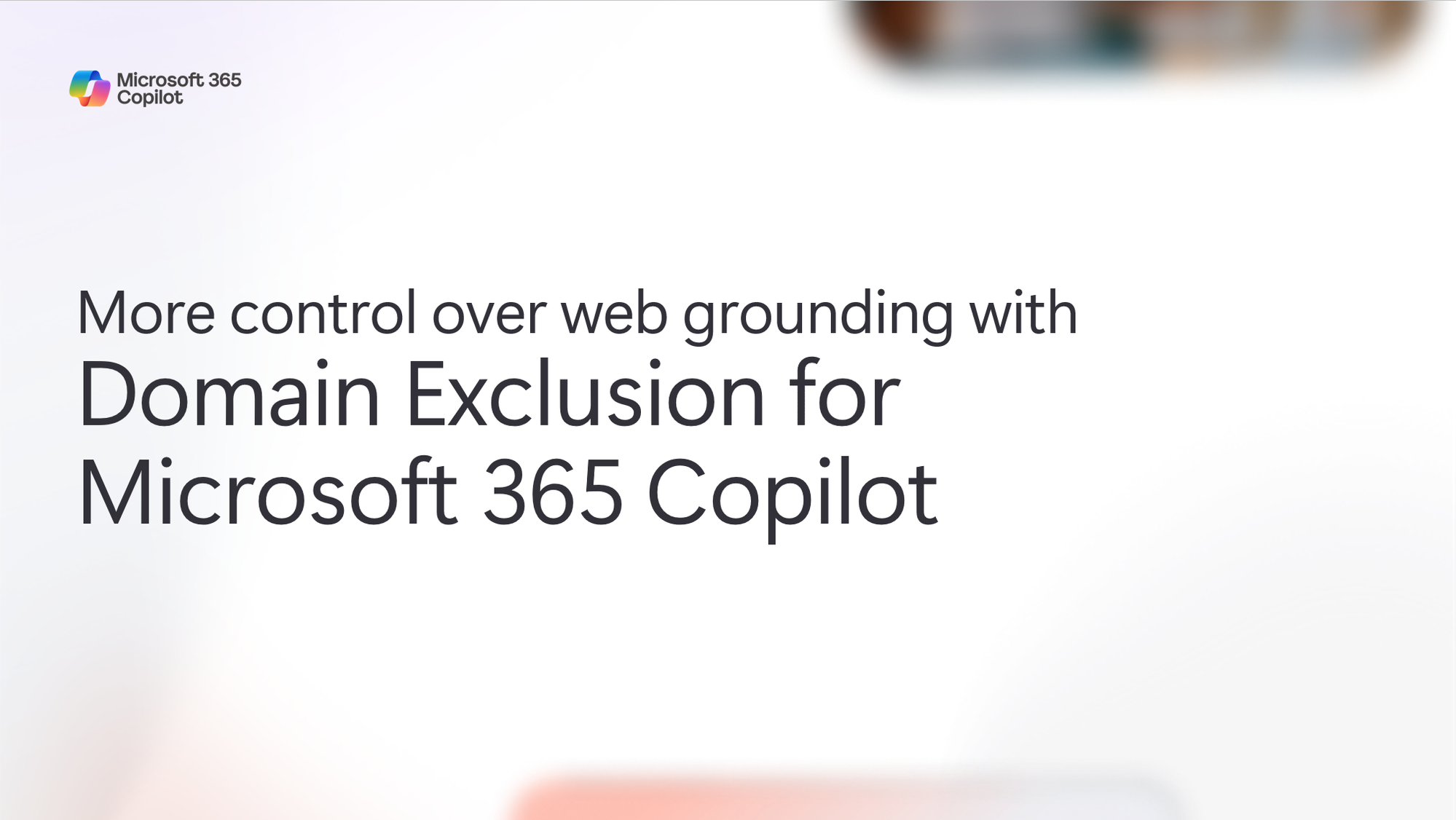 Domain Exclusion for Microsoft 365 Copilot