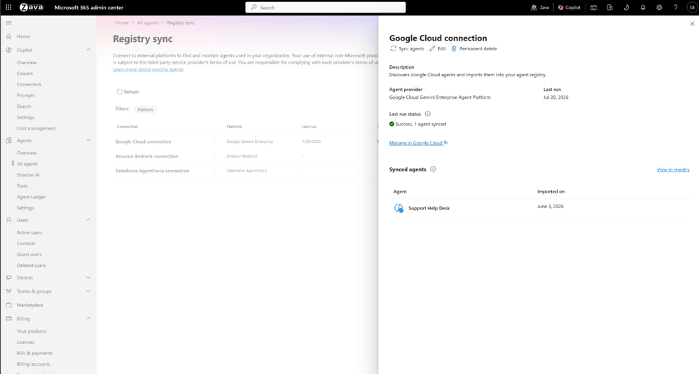 Registry sync
