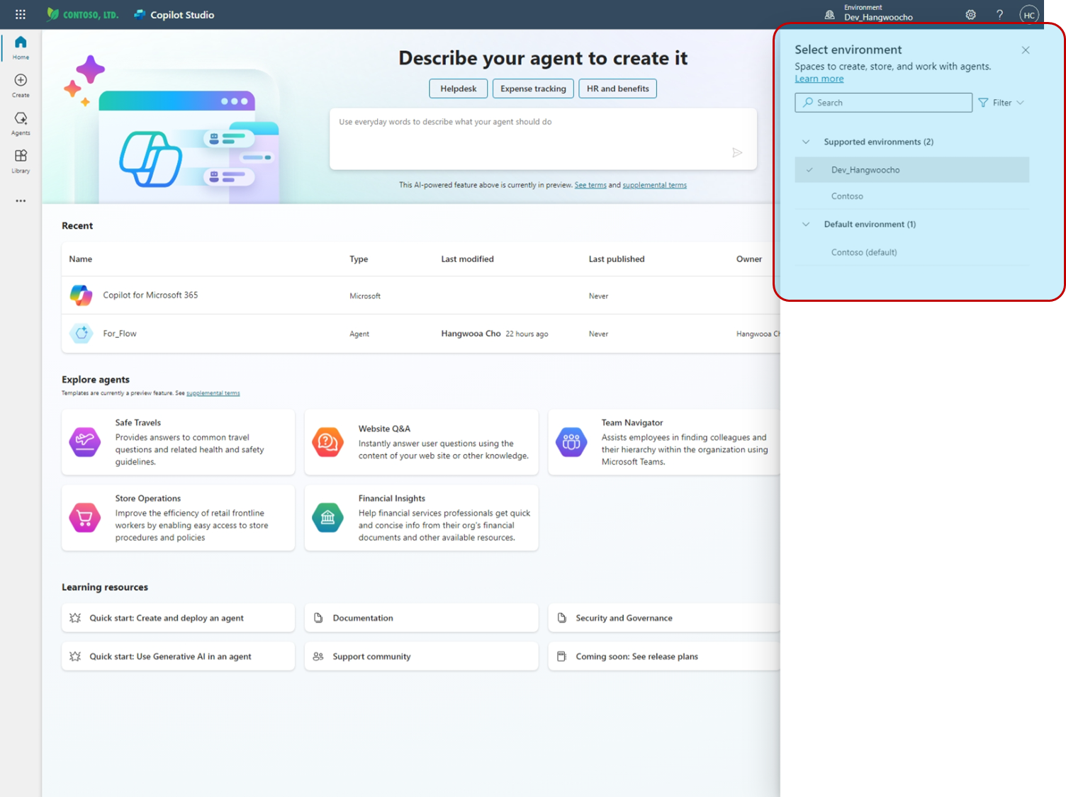 select_env