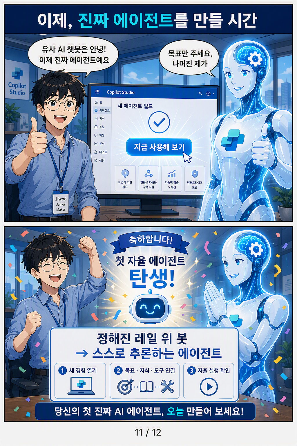 Copilot Studio 에이전트 웹툰 12페이지