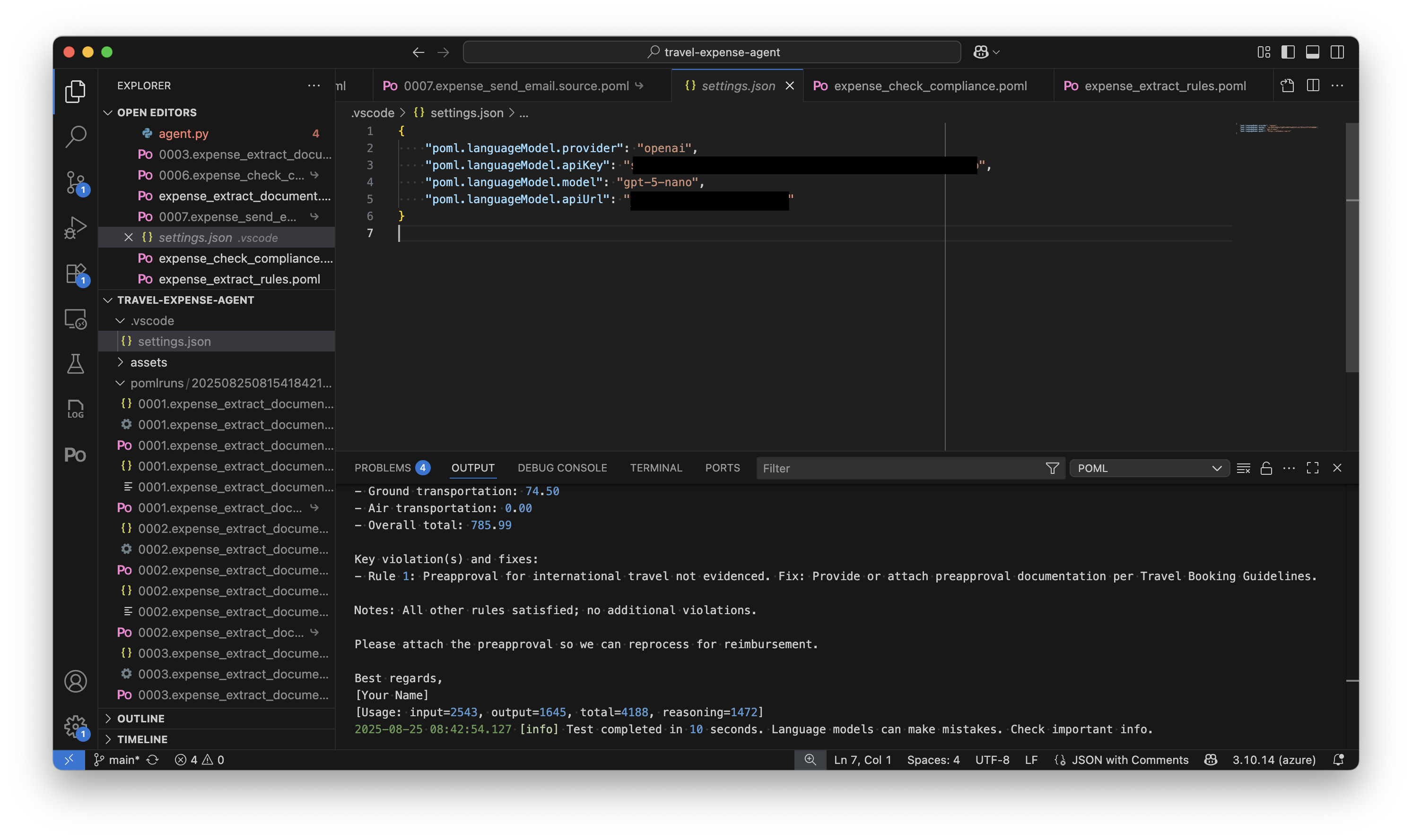 VS Code LLM Settings