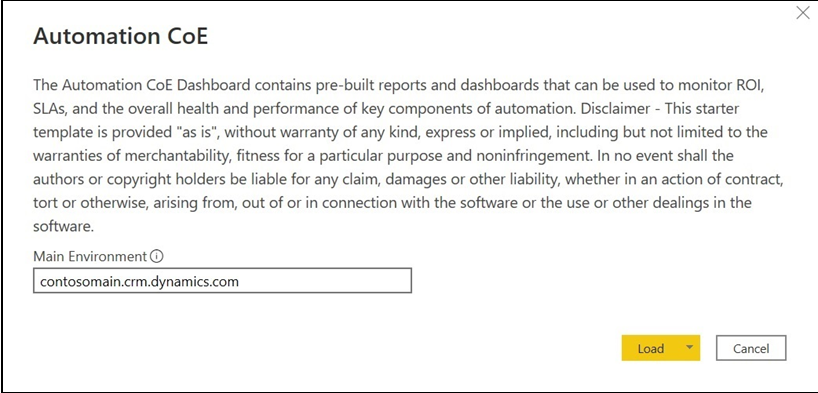 Ejemplo de importación de Power BI