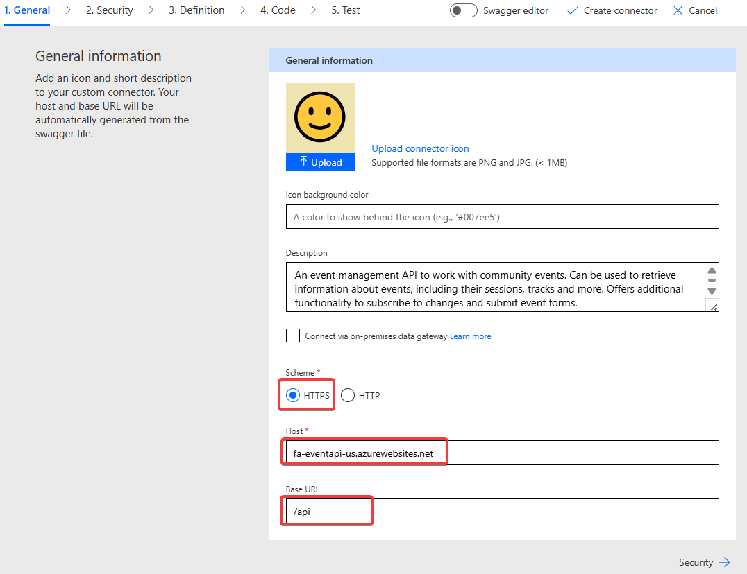 "Adding Host and Base URL"