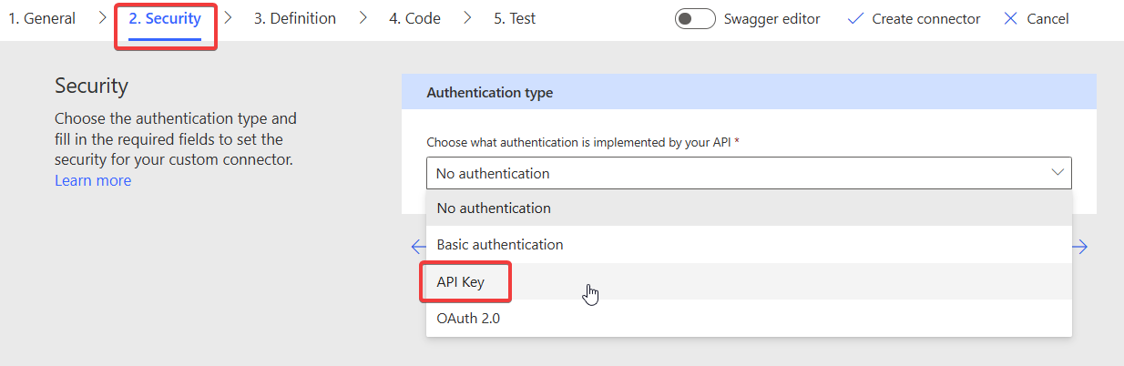 "Authentication Type"